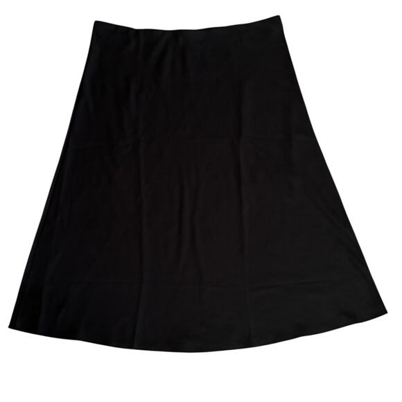 J Crew Plus Size 2X Gwyneth Slip Skirt Black Midi Pull On Style AC467 - Picture 3 of 5